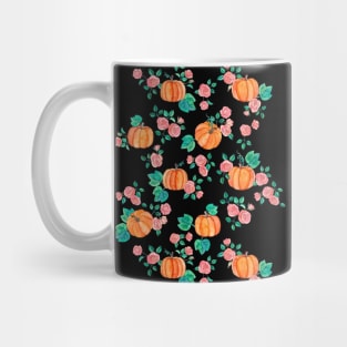 Pumpkins and Roses Mug